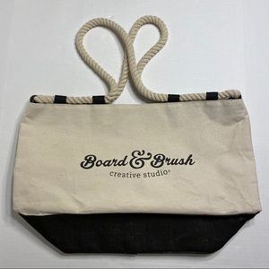 NWOT Board & Brush Creative Studio Canvas Tote Bag